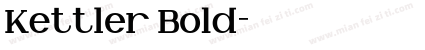 Kettler Bold字体转换